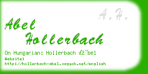 abel hollerbach business card